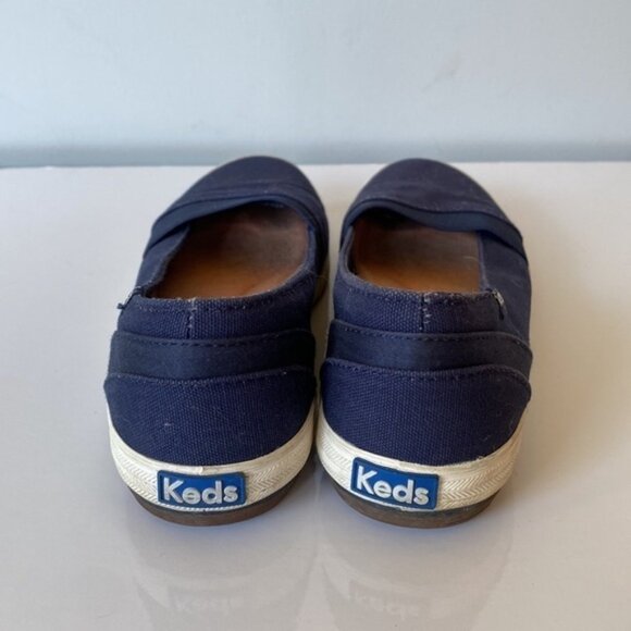 Keds Ortholite canvas blue ballet flats - Picture 6 of 8